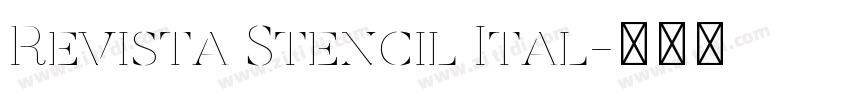 Revista Stencil Ital字体转换